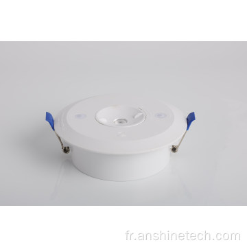 Downlight d'urgence à télécommande étanche continue